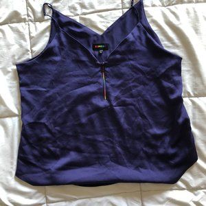 Express Navy Cami with rainbow zipper XL